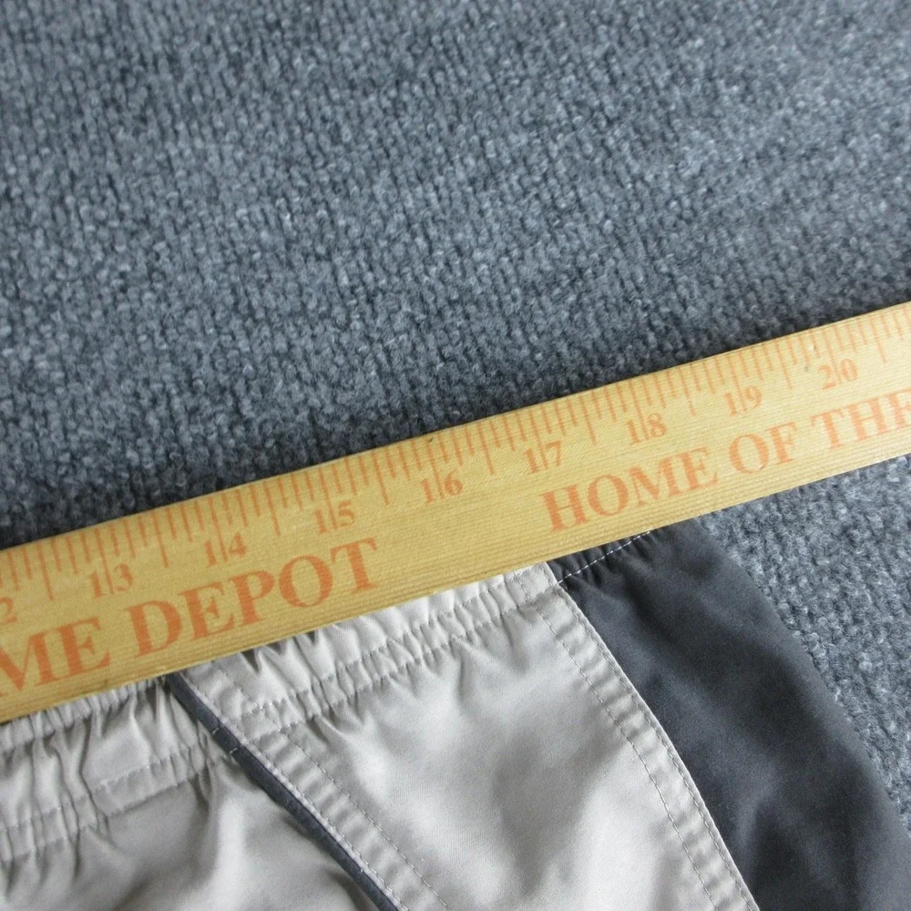 Nike‎ Swim Shorts Mens M Beige Cargo 12 Inseam Lined Quick Dry Athletic Trunks
